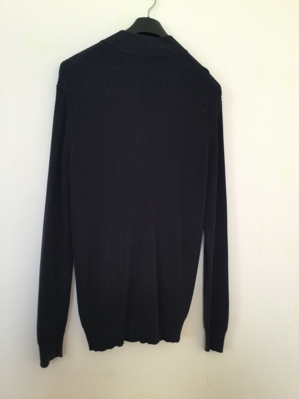 BLUE 'SIMON CARTER' ZIP-UP CARDIGAN/COATIGAN. Men UK Size XL. Details