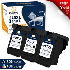 PG 240XL CL 241XL Ink Cartridges for Canon PIXMA MG and MX Series Printer lot