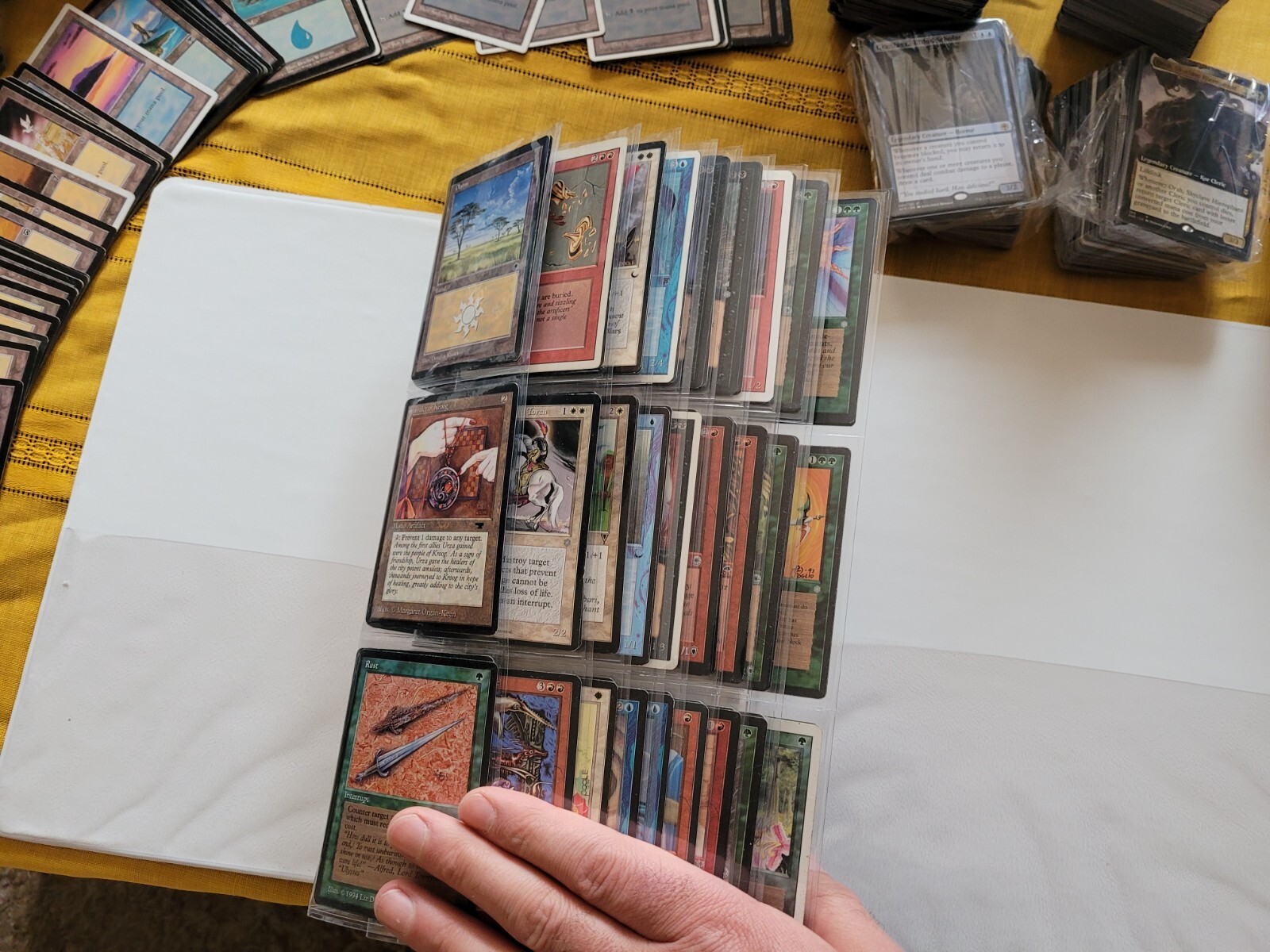 VERY OLD MTG Cards Binder, 2 Whole Commander Decks Collection & 1,000