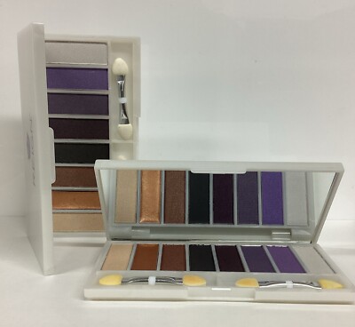 R.E.I.G.N LOT OF 2 Smokey Eye Shadow Palette BROWNS PURPLES 10.8g As PICT NoBox