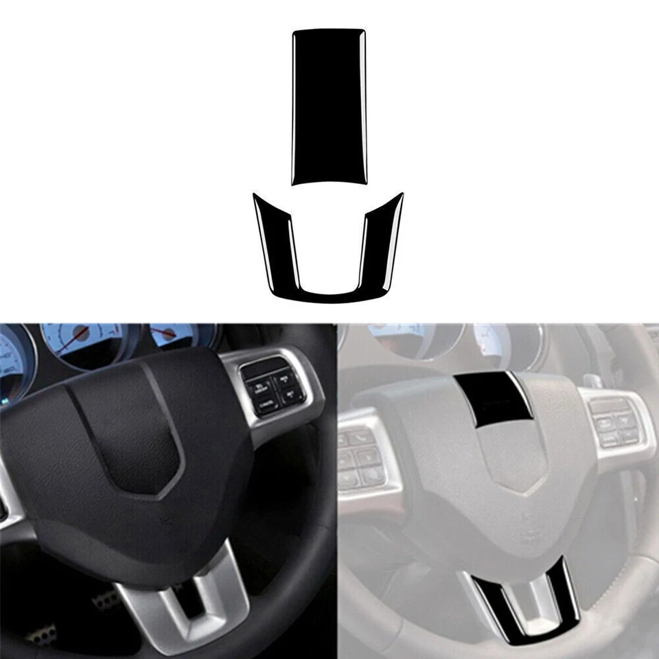 Juego completo de molduras de cubierta interior de auto negro piano para Dodge Challenger 2008-2014 Foto 2 de 4