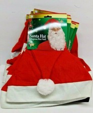 SANTA COSTUME HAT NWT UNISEX AGES 14 FORUM NOVELTIES 50261 ONE SIZE