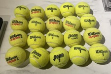 20 used various tennis balls. great dog toys          