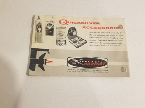 Mercury 200 - 110 - 60 - 39 Outboard Motor Operation / Maintenance Manual - Picture 2 of 3