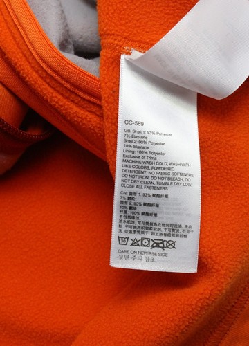 MARMOT Sweatshirt Women's LARGE Full Zip Mock Neck Orange Stretchy Casual - Picture 9 of 12