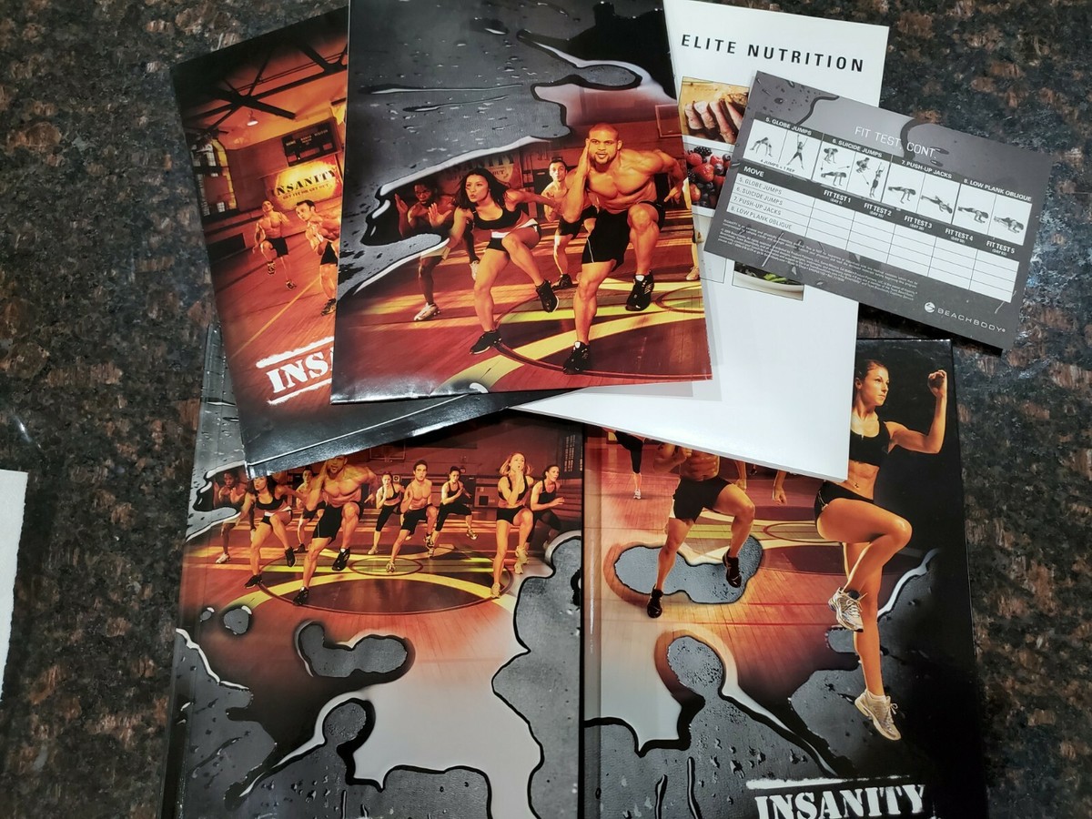 Beachbody Fitness Used Insanity Workout Dvd Set Shaun T Insanity