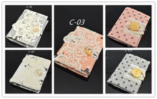 Mini Cute Women Girls Lace Fabric Credit Card Book Business Card  Wallet Pocket