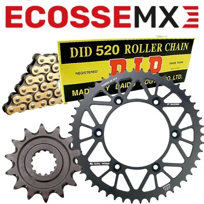 DID JT RENTHAL SUZUKI DID CHAIN JT REAR SPROCKET KIT RENTHAL FRONT SUZUKI RMZ450 2004-2023 BLACK GOLD