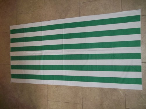 Beach Towels Set of 2 Lightweight Quick Dry Pink Green Stripe Lounge Chair Cover - Picture 4 of 4