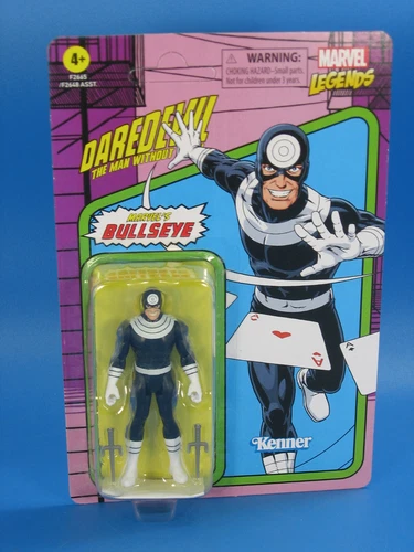 Figura de acción Daredevil Bullseye 4" 2021 colección retro Marvel Legends Kenner