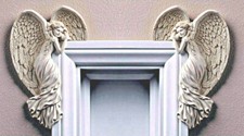 Door Frame Angel Wings Wall Art Sculpture Ornament Home Decor Secret Fairy Door