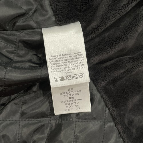 Eddie Bauer Puffer Jacket Women's XL Premium Goose Down Black Fleece Lined - Picture 10 of 15