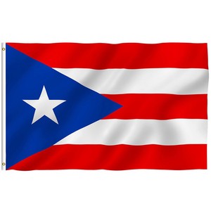 New Design 3 X5 Ft Puerto Rico Rican State Flag Polyester Brass