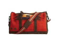 Sts Ranchwear Western Duffel Bag Womens Leather Aztec Red Sts31502