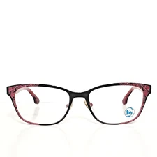 Womens Bon Vivant Purple Night Sky Pattern Cat Eyeglasses Frames 53-17-140 Italy