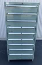 Lista 9-drawer Industrial Parts Tool Bin Storage Cabinet 28-14x27-34x 61 Lista 9-drawer Industrial Parts Tool Bin Storage Cabinet 28-14x27-34x 61