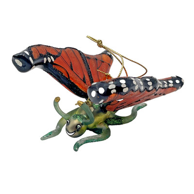 Slavic Treasures /Asian Treasures Monarch Butterfly Ornament Extremely RARE