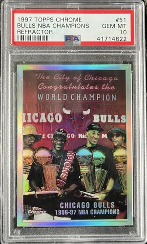 Jordan 1997 Topps Chrome Jordan #51 Refractor