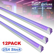 Festival Decoration 4Ft UV Led Black Light Bar 40W Single Fixture with US Plug