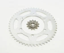 2005-2014 Yamaha TT-R230 230 13 Tooth Front and 52 Tooth Rear Silver Sprocket