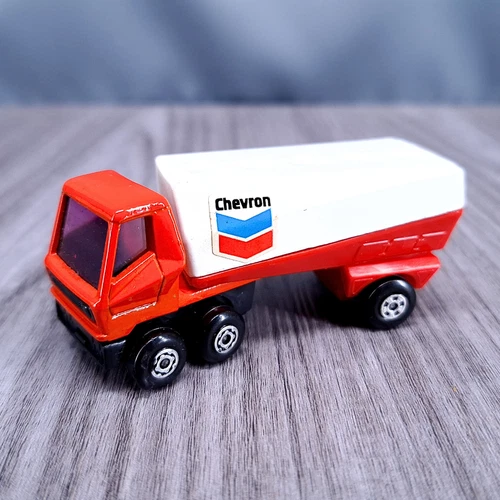 Vtg Matchbox Lesney Red Chevron Tanker Diecast Truck