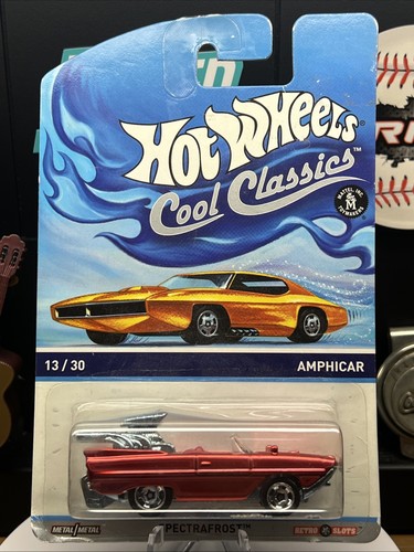 Hot Wheels Amphicar Cool Classics 13/30 Red Spectrafrost Orange Card