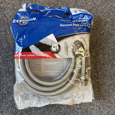 #ad Eastman 48378 washing machine hose 6’ 2 PK Stainless Steel $29.00