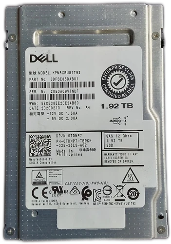 Dell KPM5XRUG1T92 1.9TB 2.5" SAS SSD  