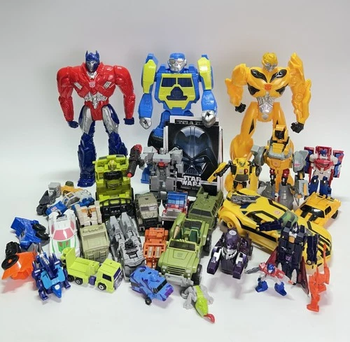 VTG + Modern TRANSFORMERS Figure & Parts + Manual 5lb Lot Hasbro Mix Generation