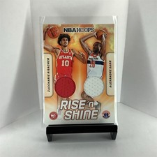 Panini NBA Hoops Rise 'n Shine Dual Memorabilia Risacher/Sarr #RSD-ZRS