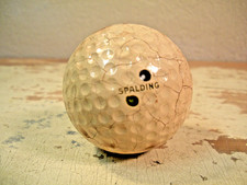 SPALDING KRO-FLITE Golf Ball Vintage 2 Black Dots Cadwell Geer Cover