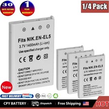 1/4PCS EN-EL5 Battery for Nikon Coolpix P3 P4 P80 P90 P100 P500 P510 P520 P530