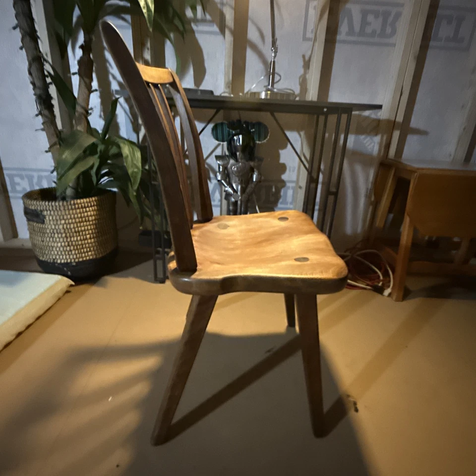 Винтажный подлинный стул Cushman Colonial Creation из массива твердой древесины - Изображение 4 из 4