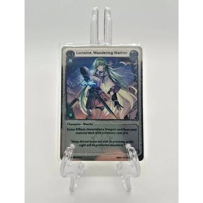 Grand Archive TCG Silver Metal Lorraine Wandering Warrior Kick