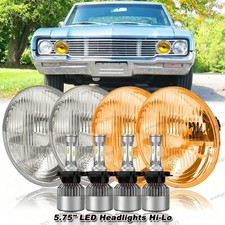 4pcs 5 34 5.75 Led Headlights-hilo Beam For-buick-skylark 1961-1972 Gs 455