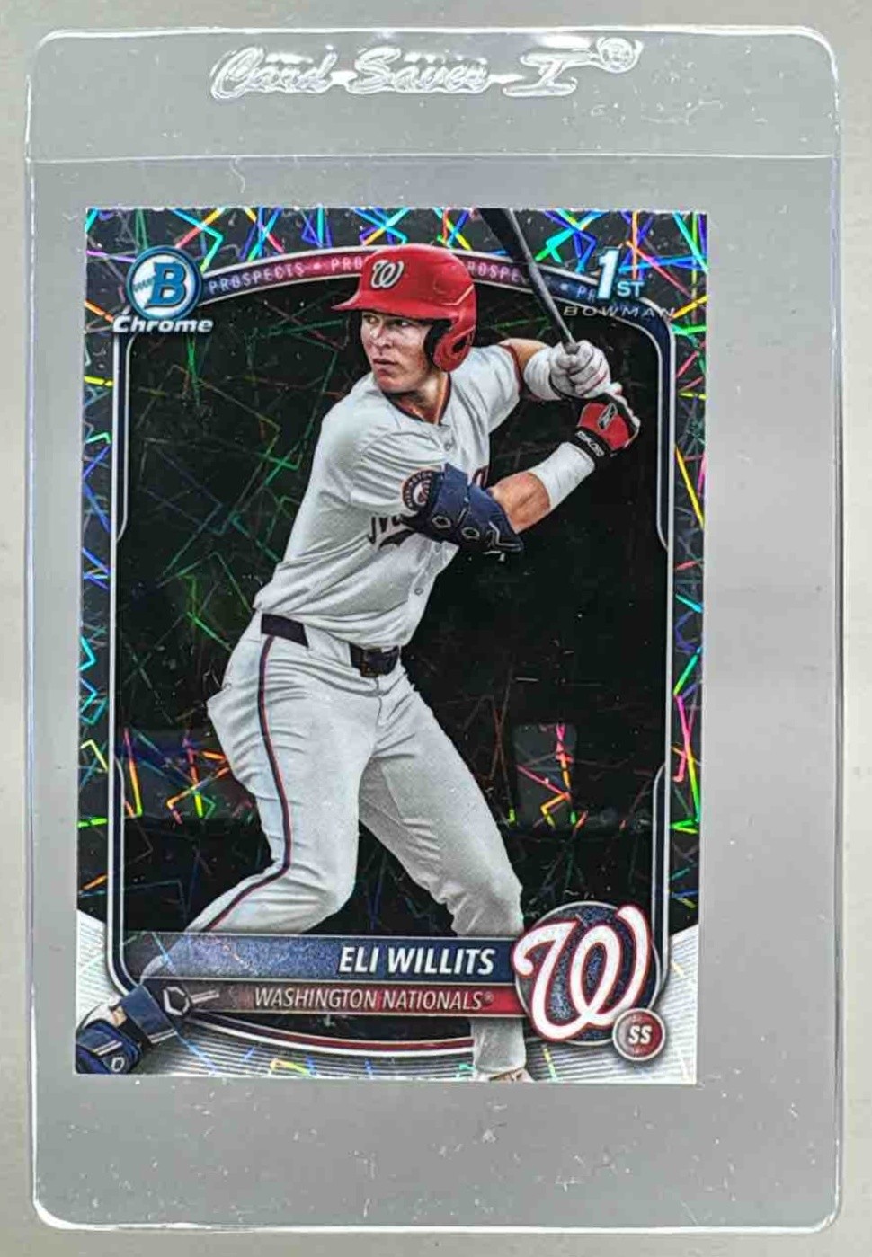 Eli Willits 2025 Bowman Chrome Draft #BDC-1 Lazer Refractor 1st RC