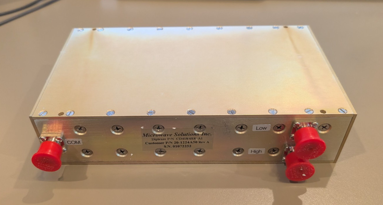 Microwave Solutions CD431/6SK-A1 Bandpass Duplexer 406-413 MHz / 423-430 MHz NEW