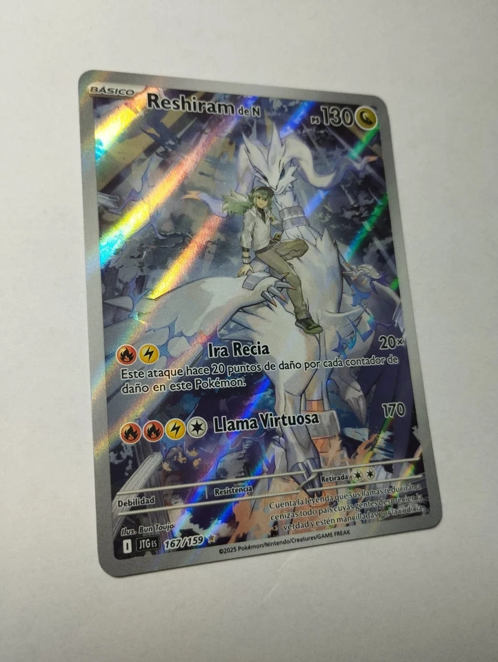 Reshiram de N JTG Juntos de Aventuras Español Cartas Pokémon JCC tcg. - Imagen 2 de 4
