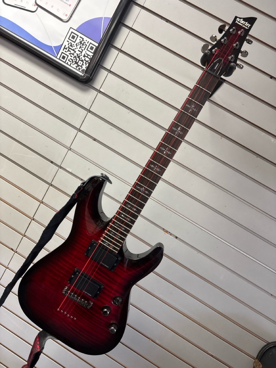 USED SCHECTER DIAMOND SERIES DEMON 6 6 STRING ELECTRIC GUITAR (QUC026543)