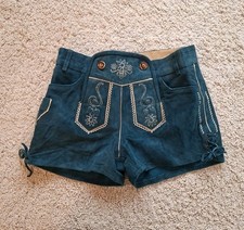 Rubies Damen Wildleder Trachten Hose Gr 40 M Kurze Lederhose 