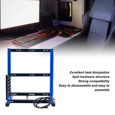 ITX MATX ATX PC Aluminium Open Air Frame Overclock Gehäuse Chassis