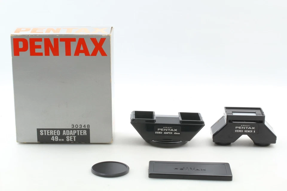 Rare [MINT in Box] Asahi Pentax Stereo Adapter 49mm and Viewer Set From JAPAN - Image 2 of 4