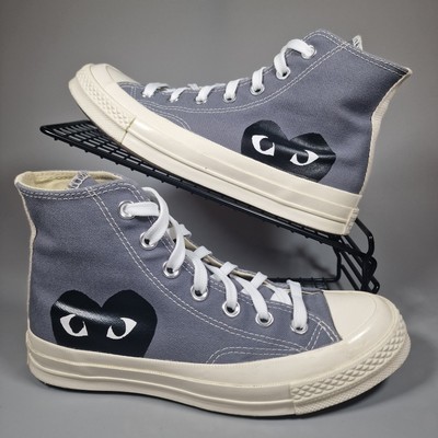 Converse CDG Play Chuck Taylor Hi Top Sneaker Damen UK 5 Grau Herz