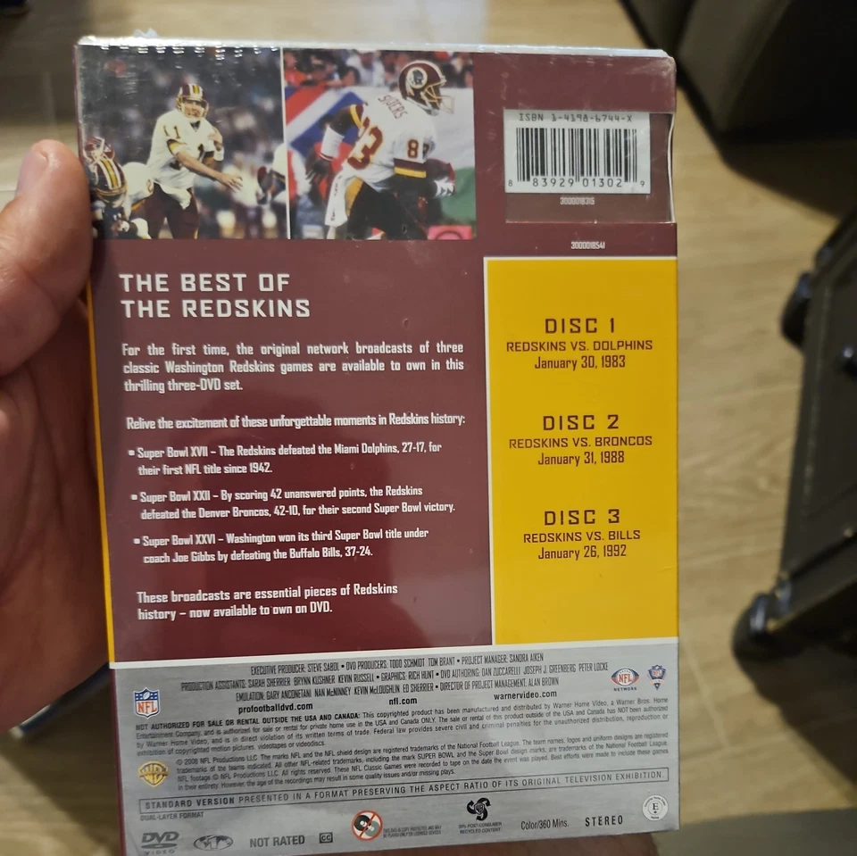 NFL Greatest Games Series: Washington Redskins 3 Greatest Games Foto 2 de 4