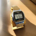 Vintage Timex T29022 Indiglo Water Resistant Digital Watch Stainless Steel Band