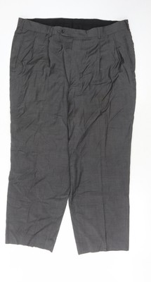 Cerruti Anzughose Herren Grau Größe 42 Wolle Festliche Hose