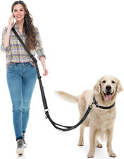 Hands Free Dog Leash, Multifunctional Crossbody Dog Leash, 5.9-9.5Ft Long Waist