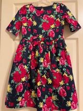 Janie and Jack Floral Holiday Dress EUC Girls Size 10