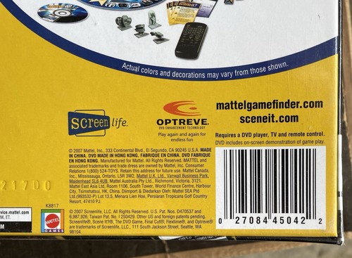 Mattel Scene It Game Movie 2nd Edition Trivia Real Movie Clips DVD Sealed New - Picture 6 of 8