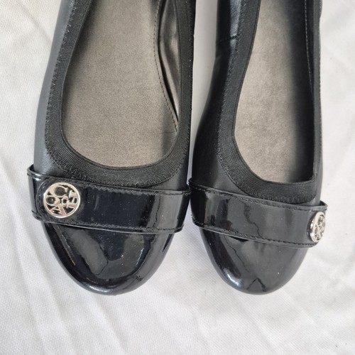 Coach Chelsea Cuero Negro Puntera Ballet Pisos Mujer’s 9M. NUEVO - Imagen 4 de 10